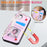 For iPhone 17e / 16e Case Flower Leather TPU RFID Blocking Phone Cover Card Slots - Rose Flower - 5