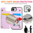 For iPhone 17e / 16e Case Flower Leather TPU RFID Blocking Phone Cover Card Slots - Rose Flower - 6