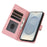 For Samsung Galaxy S25 Edge Case PU Leather Phone Cover with Wallet Stand - Pink - 2