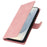 For Samsung Galaxy S25 Edge Case PU Leather Phone Cover with Wallet Stand - Pink - 5