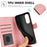 For Samsung Galaxy S25 Edge Case PU Leather Phone Cover with Wallet Stand - Pink - 6