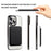 For iPhone 15 Pro Max Case Compatible with MagSafe TPU + PC Mobile Cover with Card Bag - Blackish Green - 3