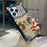 For iPhone 16 Pro Max Case Electroplated TPU + PC Phone Cover with Butterfly Kickstand - Navy Blue - 3