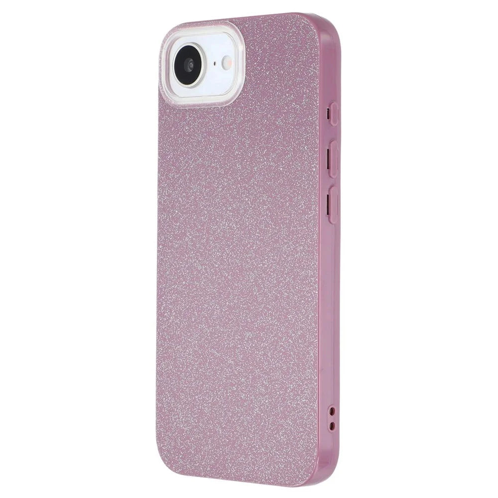 For iPhone 17e / 16e Case IMD Glitter TPU Phone Cover Large Camera Cutout - Purple - 4