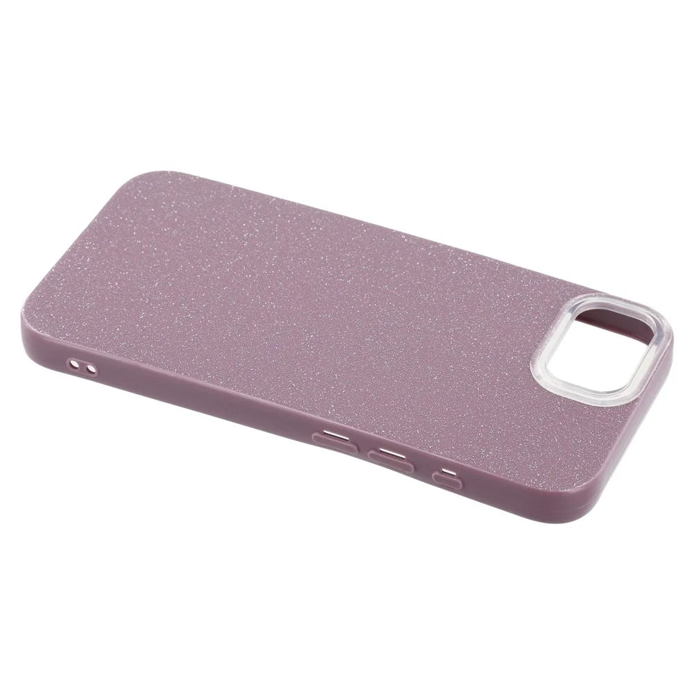 For iPhone 17e / 16e Case IMD Glitter TPU Phone Cover Large Camera Cutout - Purple - 5