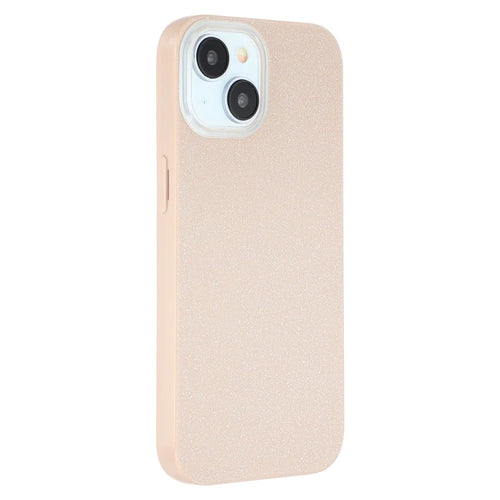 For iPhone 14 / 13 Case IMD Glitter TPU Phone Cover Large Camera Cutout - Brown - 1