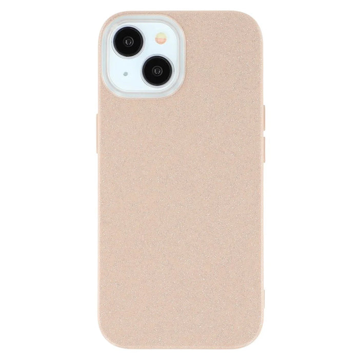 For iPhone 14 / 13 Case IMD Glitter TPU Phone Cover Large Camera Cutout - Brown - 3