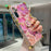 For Samsung Galaxy A55 5G Case Stylish Flower Butterfly Pattern Ring Kickstand TPU + PC Phone Cover - Pink - 2