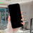 For iPhone 16 Pro Magnetic Case Mirror Surface TPU+PC Phone Cover with Lens Frame Kickstand - Black - 7