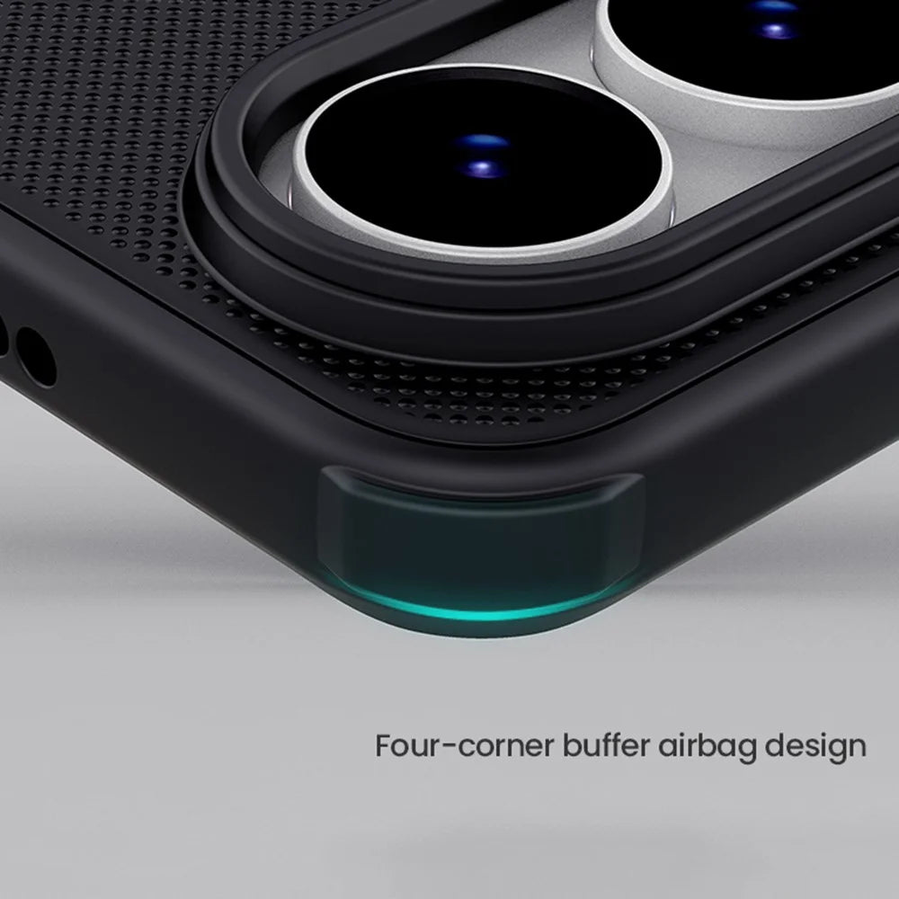 NILLKIN Frosted Shield Pro For Samsung Galaxy S25 Edge Case Matte PC + TPU Phone Cover - Black - 7