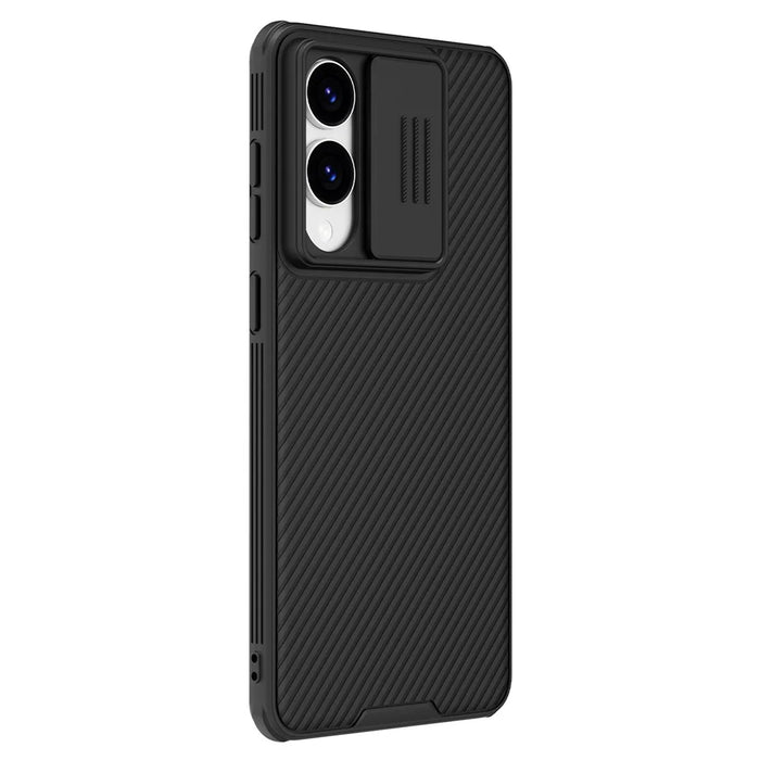 NILLKIN Camshield Pro Series for Samsung Galaxy S25 Edge Case PC + TPU Slide Camera Lid Phone Cover - Black - 1