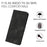 For Samsung Galaxy S25+ / Galaxy S24+ Leather Case Wallet Stand Smile Imprinted Phone Cover with Strap - Black - 4