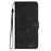 For Samsung Galaxy S25 Ultra Leather Case Wallet Stand Smile Imprinted Phone Cover with Strap - Black - 2