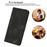 For Samsung Galaxy S25 Ultra Leather Case Wallet Stand Smile Imprinted Phone Cover with Strap - Black - 5
