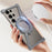 For Samsung Galaxy S25 Ultra Kickstand Magnetic Case Z Shape Bumper Phone Cover - Black - 5