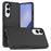 For Samsung Galaxy S25 Edge Case 2 in 1 PC + TPU Shockproof Phone Cover - Black - 1