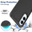 For Samsung Galaxy S25 Edge Case 2 in 1 PC + TPU Shockproof Phone Cover - Black - 3
