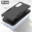 For Samsung Galaxy S25 Edge Case 2 in 1 PC + TPU Shockproof Phone Cover - Black - 4
