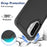For Samsung Galaxy A26 5G Case 2 in 1 PC + TPU Shockproof Phone Cover - Black - 3