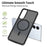 For Samsung Galaxy S25 Edge Magnetic Case TPU Frame Acrylic Back Phone Cover Skin Touch - Black - 2