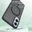 For Samsung Galaxy S25 Edge Magnetic Case TPU Frame Acrylic Back Phone Cover Skin Touch - Black - 3