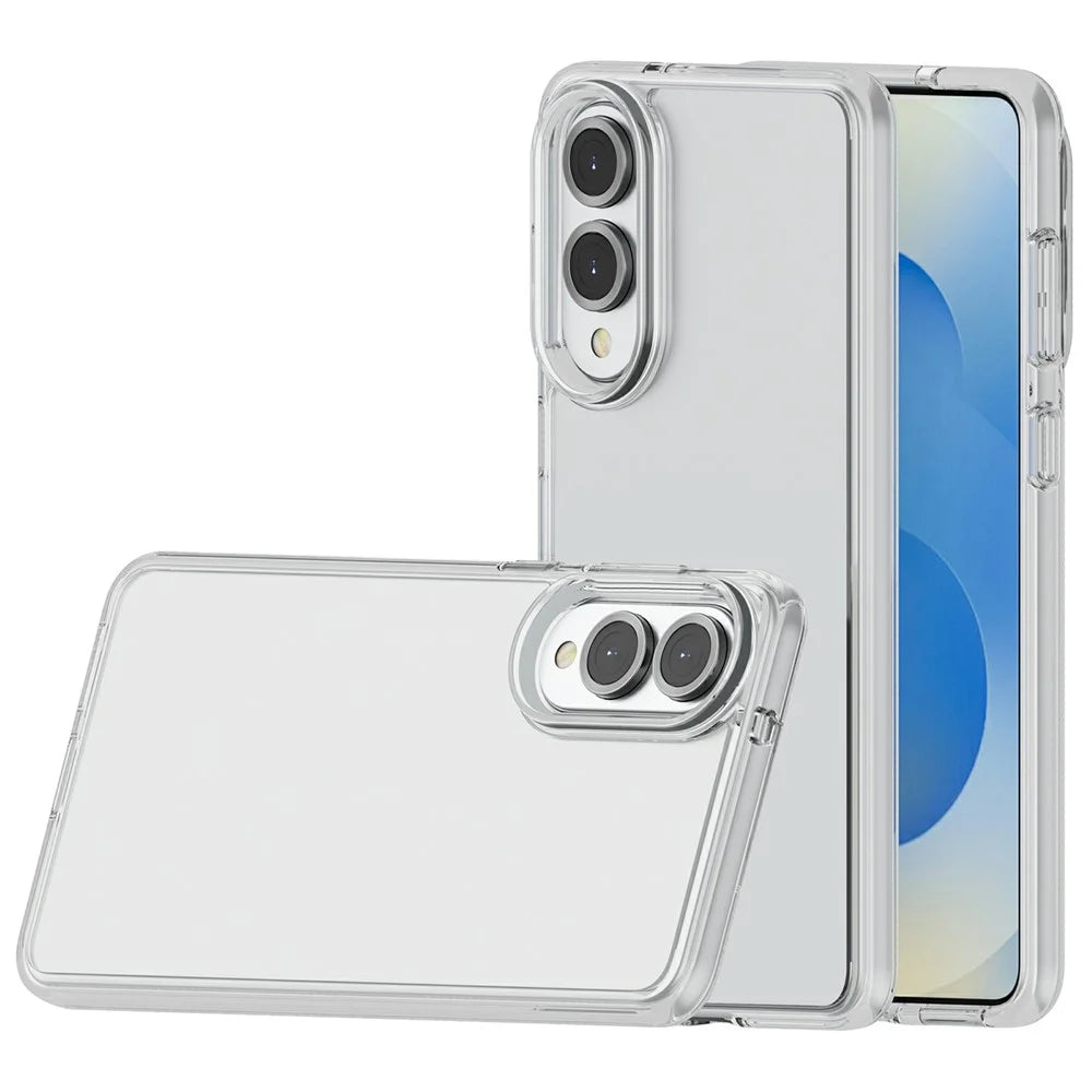 For Samsung Galaxy S25 Edge Case PC + TPU Shockproof Clear Phone Cover - Transparent - 3