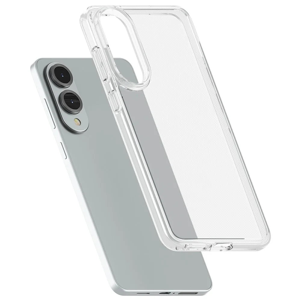 For Samsung Galaxy S25 Edge Case PC + TPU Shockproof Clear Phone Cover - Transparent - 4