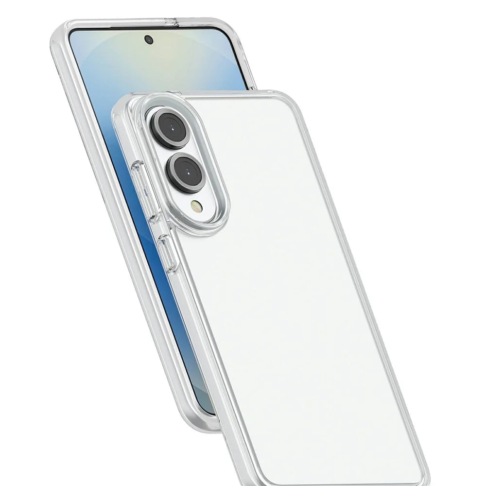 For Samsung Galaxy S25 Edge Case PC + TPU Shockproof Clear Phone Cover - Transparent - 5