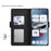 For Nothing Phone (3a) Case Stand PU Leather Phone Cover Card Holder Mirror - Black - 3