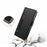 For Nothing Phone (3a) Pro Case Stand PU Leather Phone Cover Card Holder Mirror - Black - 4