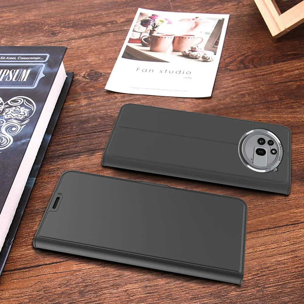 For Nothing Phone (3a) Pro Case Shockproof TPU Inner Shell Leather Phone Cover Card Slot - Black - 7