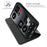 For Nothing Phone (3a) Case PU Leather Phone Cover with Card Holder Stand - Black - 2