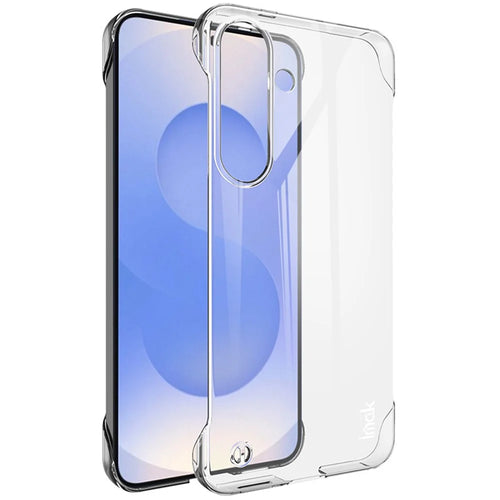 IMAK For Samsung Galaxy S25 Case Reinforced Corner Clear PC Borderless Phone Cover - 1