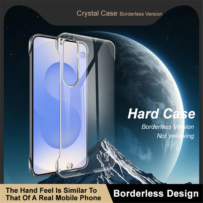 IMAK For Samsung Galaxy S25 Case Reinforced Corner Clear PC Borderless Phone Cover - 5