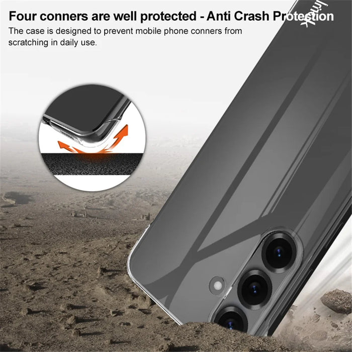 IMAK For Samsung Galaxy S25 Case Reinforced Corner Clear PC Borderless Phone Cover - 6
