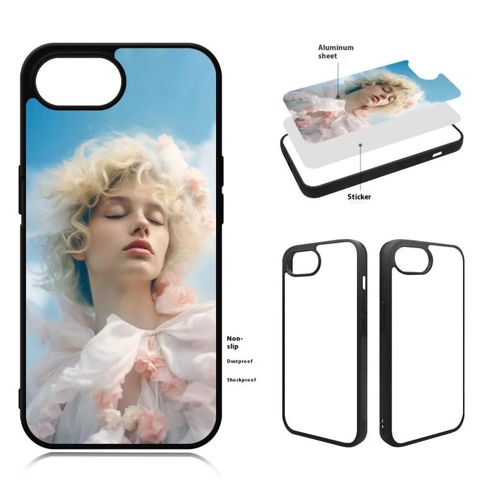 10Pcs / Pack For iPhone 17e / 16e Case PC + TPU Phone Cover Support Heat Transfer Printing - 3
