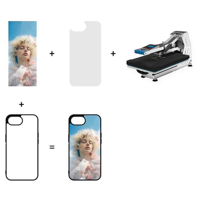 10Pcs / Pack For iPhone 17e / 16e Case PC + TPU Phone Cover Support Heat Transfer Printing - 4
