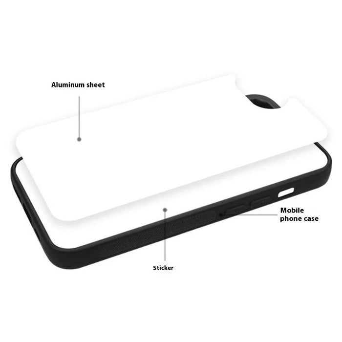 10Pcs / Pack For iPhone 17e / 16e Case PC + TPU Phone Cover Support Heat Transfer Printing - 6
