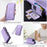 For Google Pixel 10 Pro XL Case TPU + PU Leather Wallet Phone Cover with Wrist Strap - Purple - 7