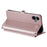 For Samsung Galaxy A06 5G Leather Case with Wrist Strap Wallet Stand Phone Cover - Rose Gold - 4