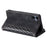 Style 005 For Samsung Galaxy A06 5G Wallet Case Rhombus Stitching Line PU Leather Phone Cover - Black - 4