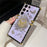For Samsung Galaxy S25 Ultra Cases Rhinestone Decor Butterfly Pattern TPU + PC Phone Cover - Purple - 5