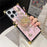 For iPhone 16 Pro Max Cases Rhinestone Decor Butterfly Pattern TPU + PC Phone Cover - Pink - 3