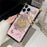 For iPhone 16 Pro Max Cases Rhinestone Decor Butterfly Pattern TPU + PC Phone Cover - Pink - 4