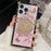 For iPhone 16 Pro Max Cases Rhinestone Decor Butterfly Pattern TPU + PC Phone Cover - Pink - 5