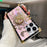For iPhone 16 Pro Max Cases Rhinestone Decor Butterfly Pattern TPU + PC Phone Cover - Pink - 6