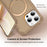For iPhone 16 Pro Max Case Compatible with MagSafe Kickstand TPU + PC Shockproof Phone Back Cover - Gold - 3