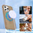 For iPhone 16 Pro Max Case Compatible with MagSafe Kickstand TPU + PC Shockproof Phone Back Cover - Gold - 5