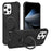 For iPhone 14 Pro Max Case Compatible with MagSafe Kickstand TPU + PC Shockproof Phone Back Cover - Black - 1