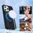 For iPhone 14 Pro Max Case Compatible with MagSafe Kickstand TPU + PC Shockproof Phone Back Cover - Black - 5